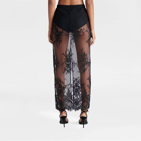 Target Dresses & Skirts - KBB by KAHLANA Women's 'The Illusion Lace Midi Skirt' Black - Medium